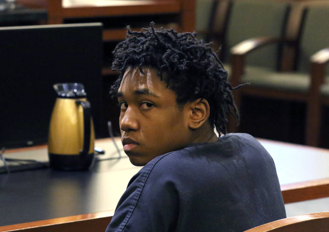 Damion Dill, accused of killing 11-year-old Angelina Erives, appears in court during his senten ...