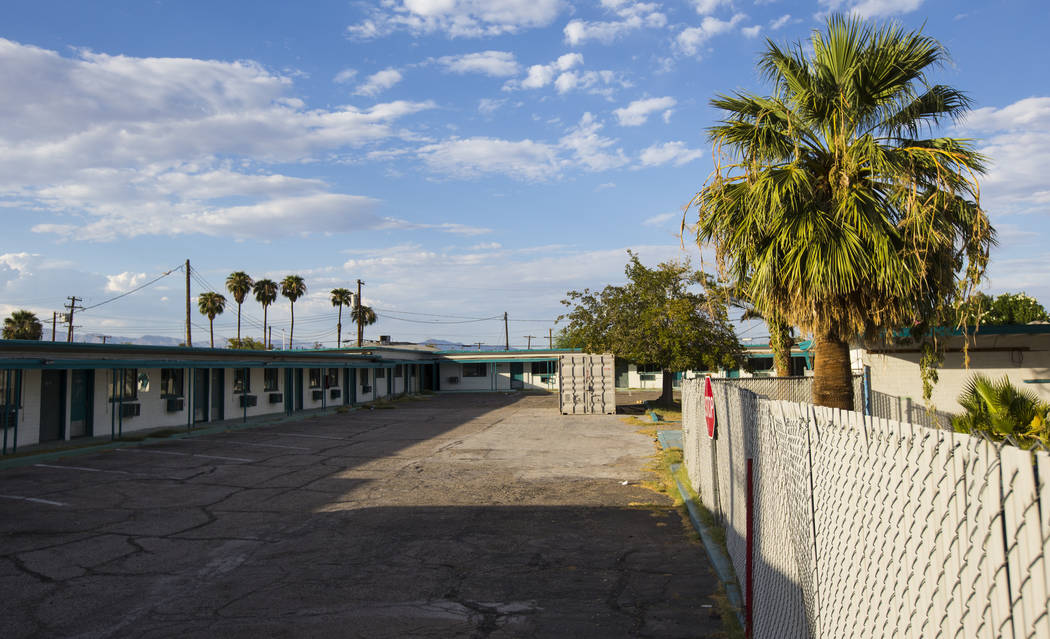 An exterior view of the Safari Motel on Fremont Street in downtown Las Vegas on Wednesday, Sept ...