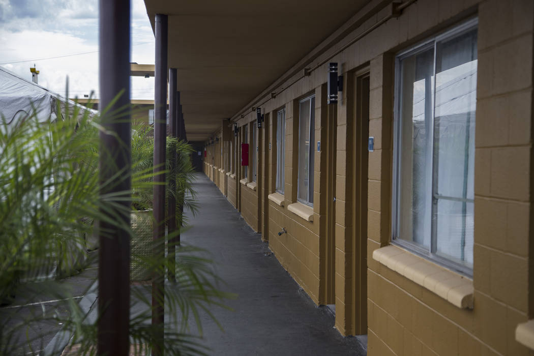 Veterans Village #4 during the grand opening in Las Vegas, Thursday, Sept. 5, 2019. The facilit ...