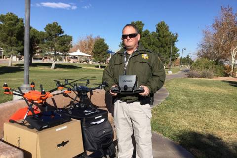 Metropolitan Police Department officer David Martel is the department's small unmanned aerial s ...