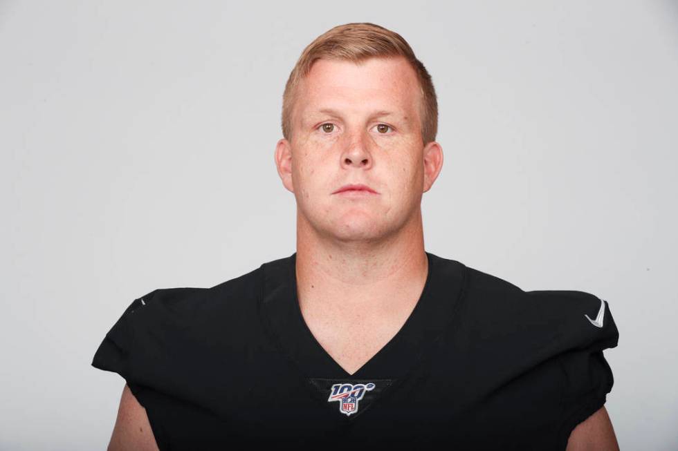 This is a 2019 photo of Jordan Devey of the Oakland Raiders NFL football team. This image refle ...