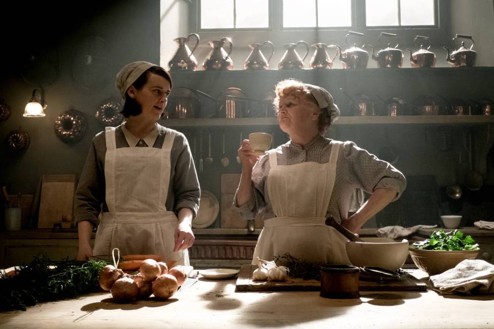 Sophie McShera, left, stars as Daisy Mason and Lesley Nicol as Mrs. Patmore in "Downtown Abbey. ...