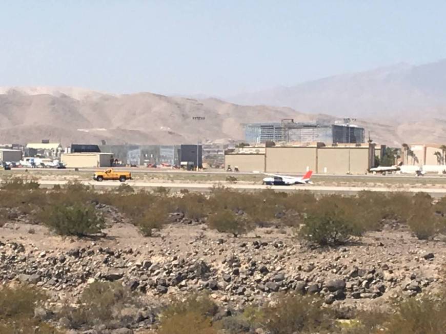 No one was injured Sunday morning after a plane made a hard landing at the Henderson Executive ...