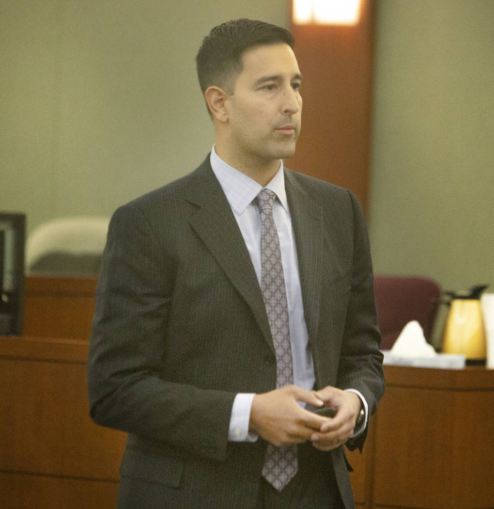 Prosecutor Jay P. Raman talks to the jury during the trial of James Thomas Melton at Regional J ...