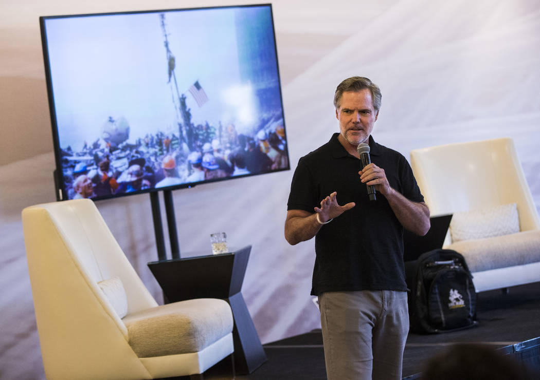 MGM Resorts International CEO Jim Murren speaks during a "Whiskey and War Stories" ev ...