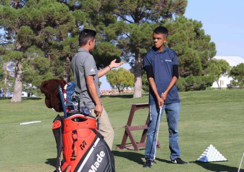 Collin Morikawa (left), 22, is already a PGA Tour champion and scheduled to play in the Shriner ...