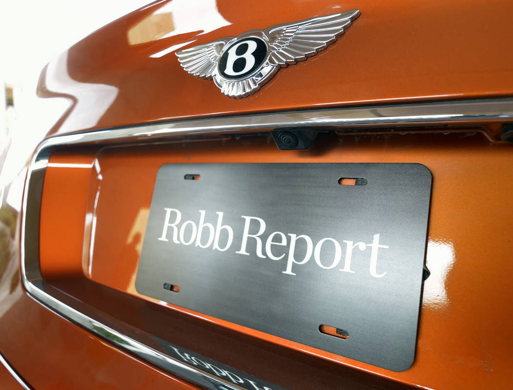 Bill Hughes Real Estate Millions The back of a 2019 Bentley Bentayga Speed shows a Robb Report ...