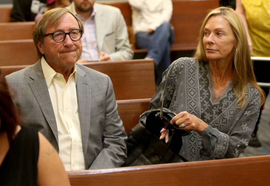 Retired Las Vegas Convention and Visitors Authority CEO Rossi Ralenkotter waits in a courtroom ...