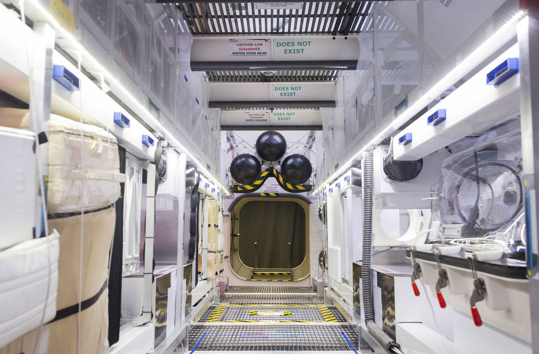The main translation path for the B330 Mars Transporter Testing Unit at Bigelow Aerospace in No ...