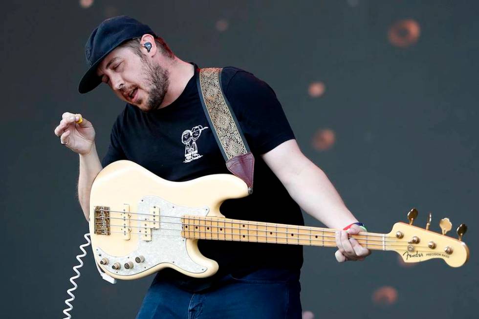 Portugal. The Man bassist Zachary Scott Carothers performs at the Boston Calling Music Festival ...