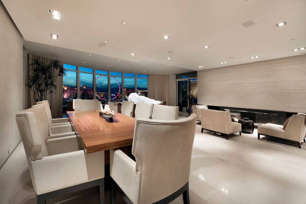 The dining room of the Park Towers condo. (Ivan Sher Group)