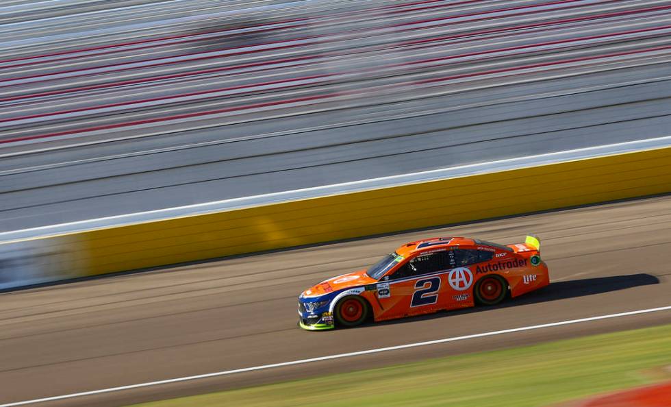 Brad Keselowski (2) drives during qualifying for the Monster Energy NASCAR Cup Series South Poi ...