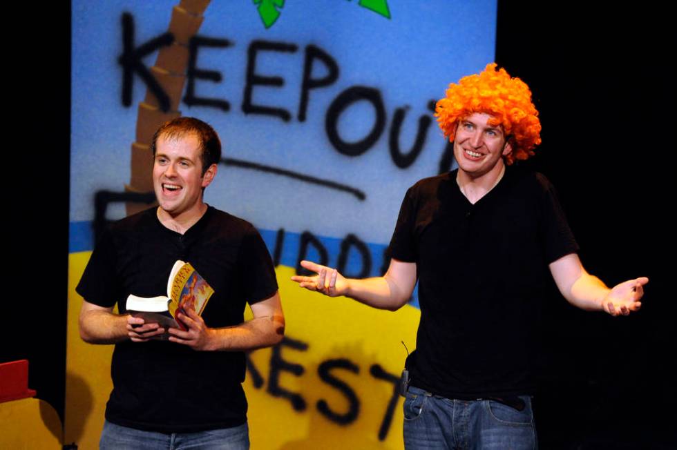 Jefferson Turner, left, and Dan Clarkson are the writers and stars of “Potted Potter: The Una ...