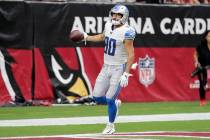 Detroit Lions wide receiver Danny Amendola (80) scores a touchdown against the Arizona Cardinal ...