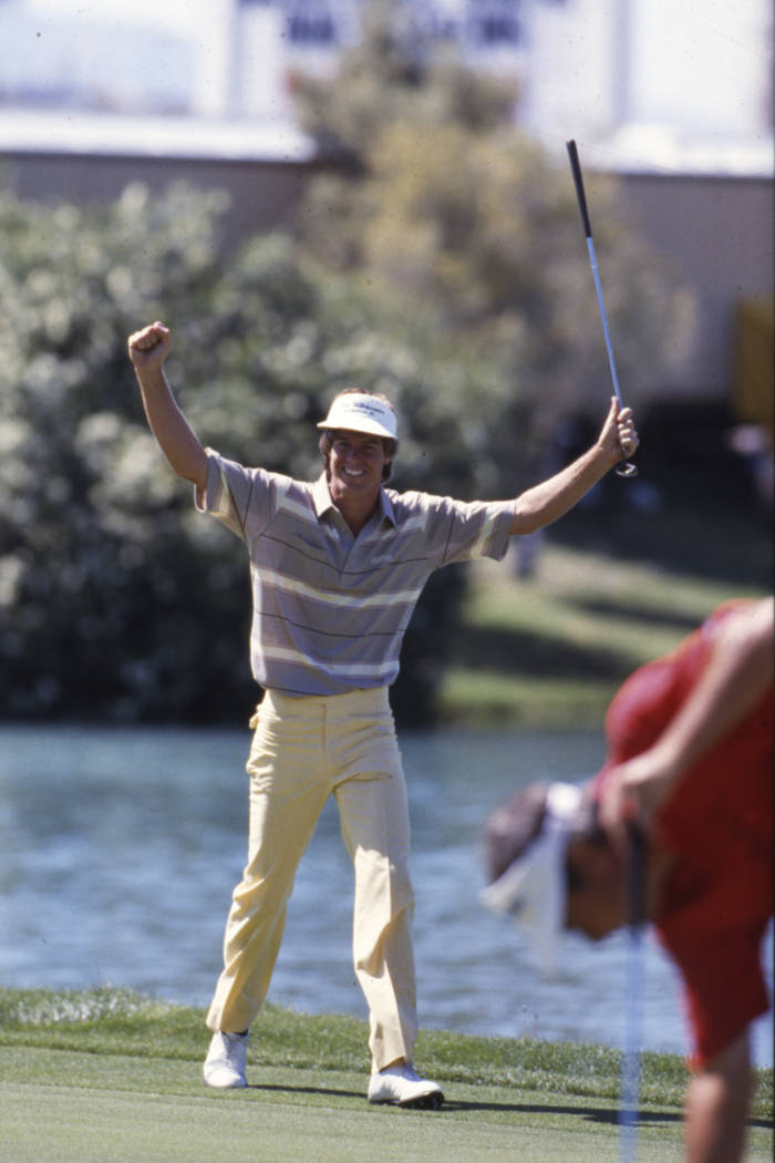 Paul Azinger wins the $1.3 million Panasonic Las Vegas Invitational golf tournament at the Las ...