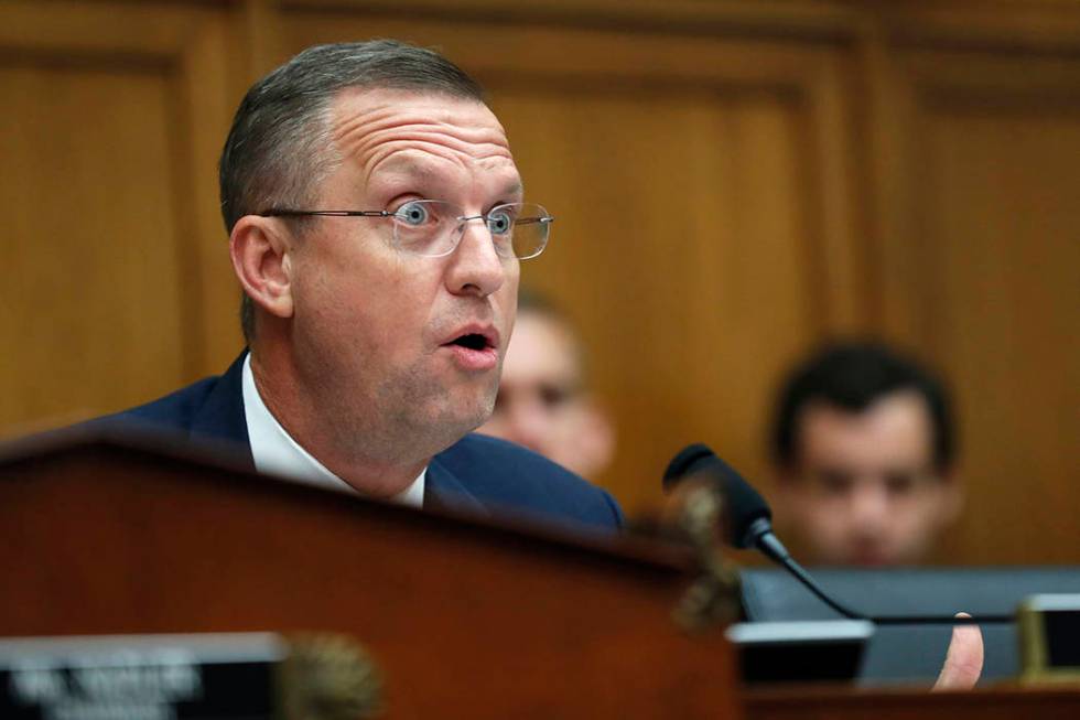 Rep. Doug Collins, R-Ga., the ranking member on the House Judiciary Committee questions Corey L ...