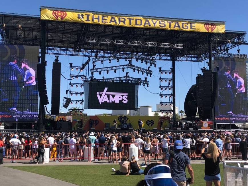 The scene at the iHeartRadio Music Festival's Daytime Stage at Las Vegas Festival Grounds on Sa ...