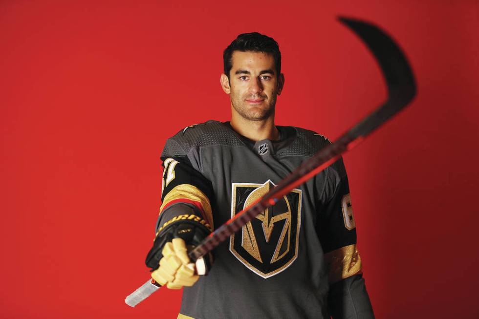 Vegas Golden Knights left wing Max Pacioretty (67) at City National Arena in Las Vegas, Thursda ...