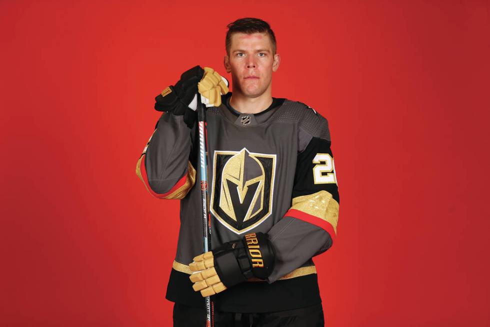 Vegas Golden Knights center Paul Stastny (26) at City National Arena in Las Vegas, Thursday, Se ...