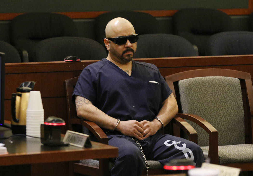 Gustavo Ramos-Martinez, convicted of killing two elderly people in 1998, appears in court durin ...