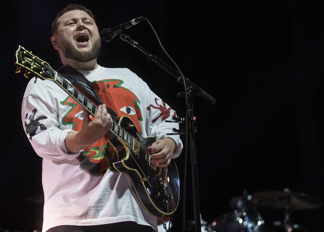 Of Monsters and Men perform on the Downtown Stage during the second day of Life is Beautiful on ...