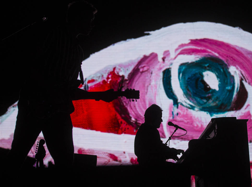 Of Monsters and Men perform on the Downtown Stage during the second day of Life is Beautiful on ...