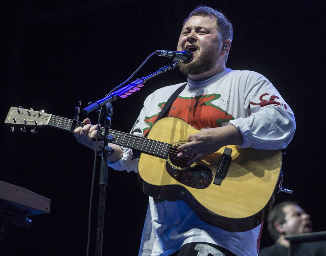 Of Monsters and Men perform on the Downtown Stage during the second day of Life is Beautiful on ...