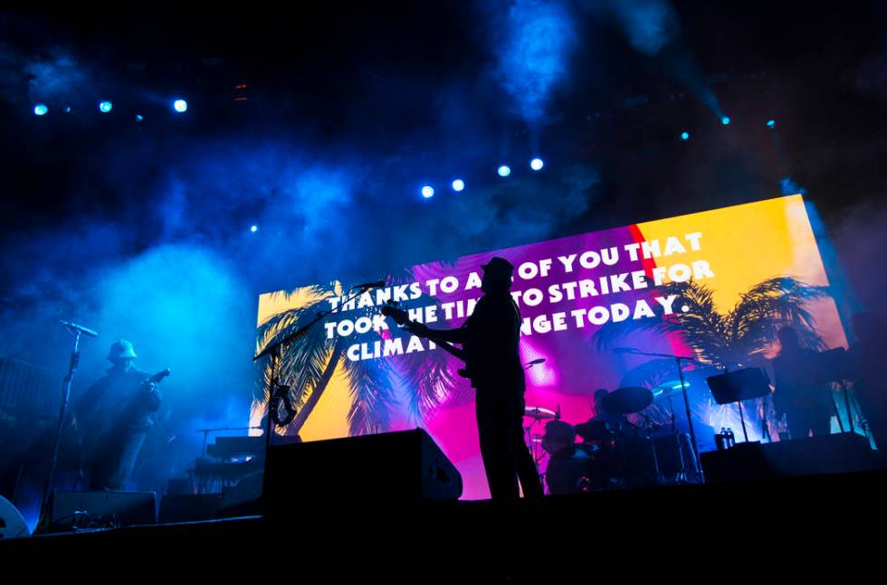 Portugal. The Man performs at the Bacardi stage during the first day of the Life is Beautiful f ...