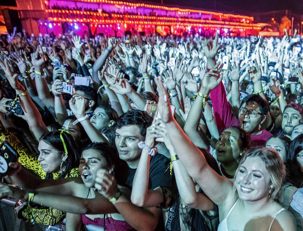 Chance the Rapper performs at the Downtown Stage during the first day of Life is Beautiful fest ...