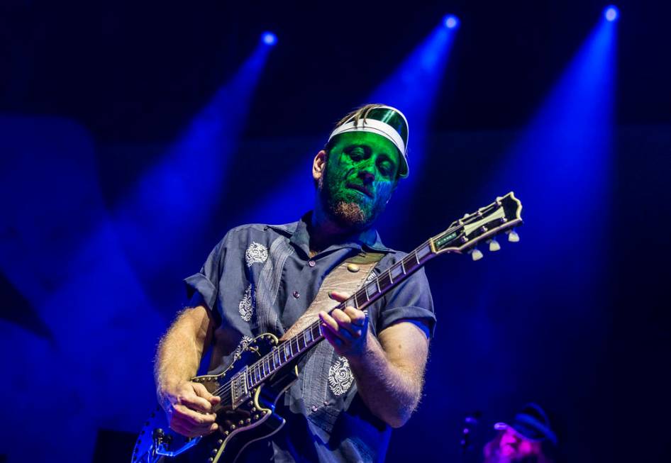 The Black Keys Dan Auerbach performs on the Downtown Stage during the second day of Life is Be ...