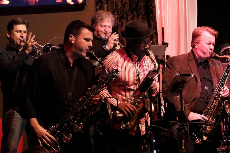 Santa Fe & The Fat City Horns perform at the Copa Room in Las Vegas on Monday, March 26, 2018. ...