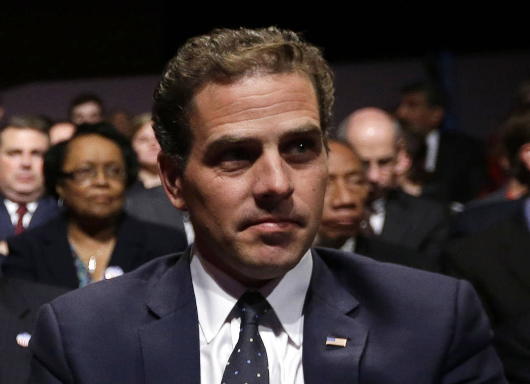 FILE - In this Oct. 11, 2012, file photo, Hunter Biden waits for the start of the his father's, ...