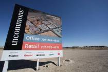 A vacant land at the corner of S. Durango Drive and 215 Beltway where mixed-use project UnCommo ...