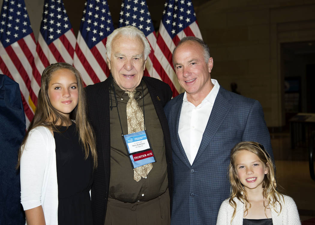 This May 2015 photo shows Lt. Col. Henry Buttelmann at the Congressional Gold Medal Ceremony in ...