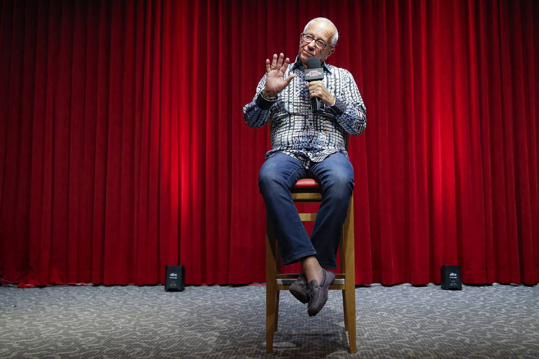 Cincinnati Reds Hall of Fame announcer Marty Brennaman speaks during a news conference to discu ...