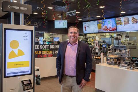 Owner Brent Bohn at his one of 43 McDonald's, on the corner of Sahara Avenue and Rainbow Boulev ...