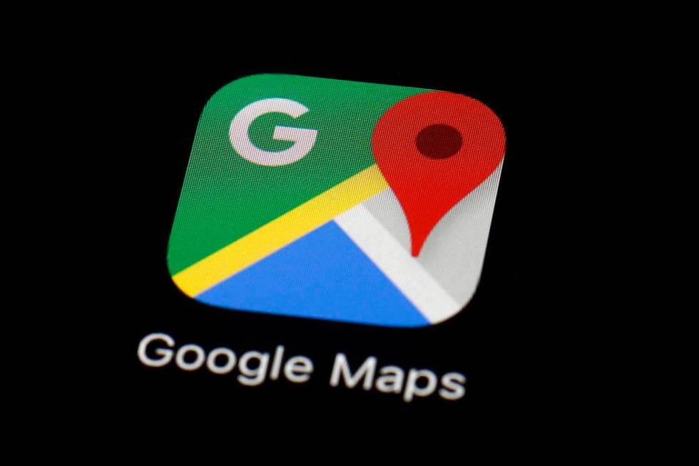 This March 19, 2018 photo shows the Google Maps app on an iPad in Baltimore. (AP Photo/Patrick ...