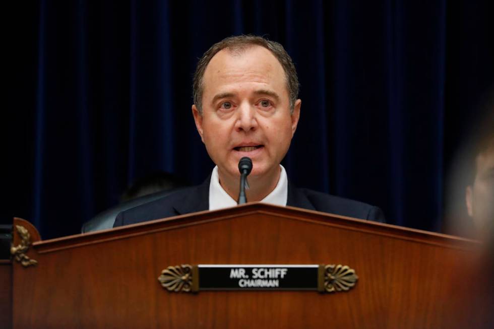 House Intelligence Committee Chairman, Rep. Adam Schiff, D-Calif., speaks before Acting Directo ...