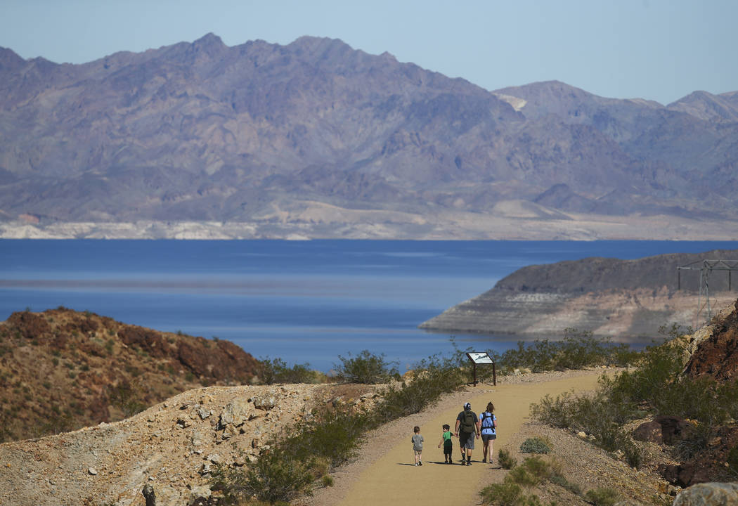 The Historic Railroad Trail at Lake Mead National Recreation Area. (Chase Stevens/Las Vegas Rev ...