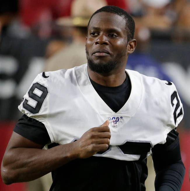 Oakland Raiders free safety Lamarcus Joyner (29) during an NFL preseason football game against ...