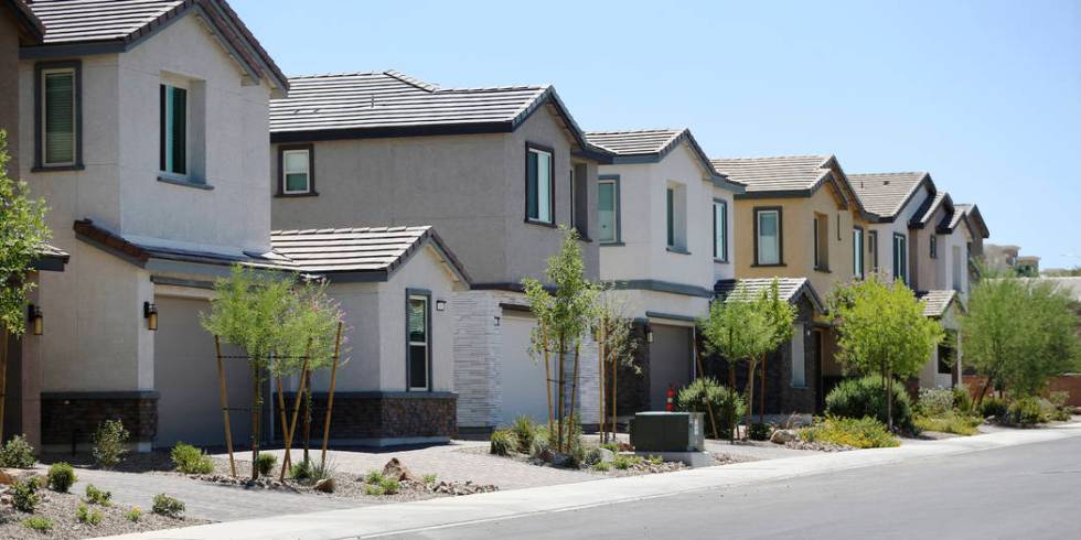 Lennar's Rose Ridge subdivision in Henderson, Wednesday, Aug. 21, 2019. (Erik Verduzco / Las Ve ...