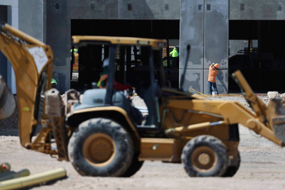 Construction of the Matter Real Estate Group warehouse project in Henderson, Wednesday, Aug. 21 ...