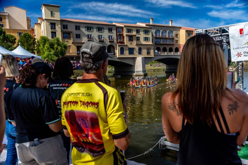 Lavonne Hing Spectators at last year's Rose Regatta Dragon Boat Festival watch teams race at La ...