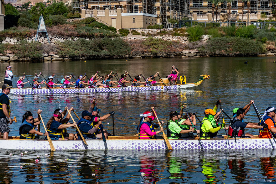 Lavonne Hing Teams race during last year's Rose Regatta Dragon Boat Festival, held at Lake Las ...