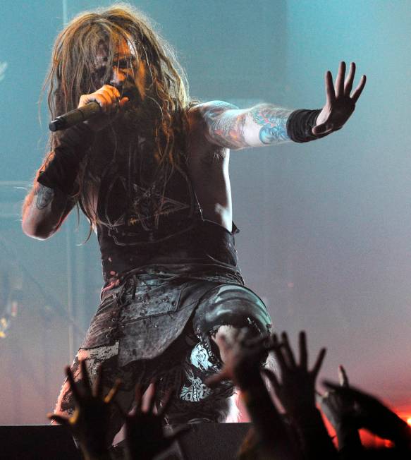 FILE-- This April 8, 2010 file photograph shows singer Rob Zombie as he performs during the sec ...