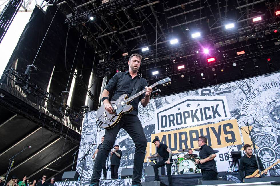 Tim Brennan of Dropkick Murphys performs during Louder Than Life at Highland Festival Grounds a ...