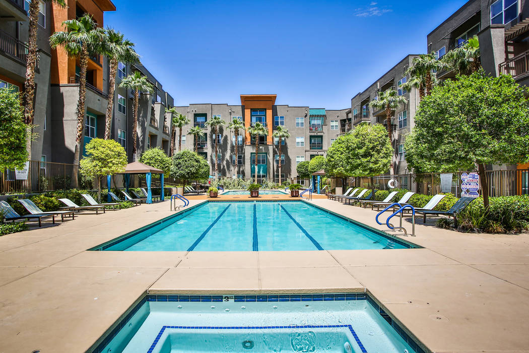 Security Properties has purchased Las Vegas apartment complex Lofts at 7100, seen here, for $80 ...