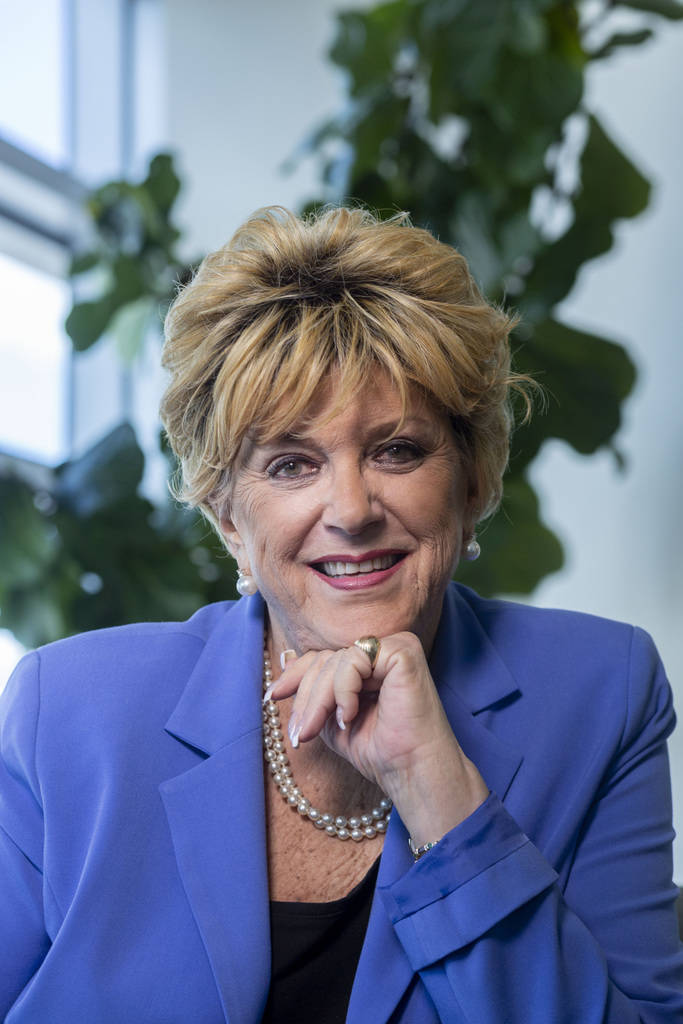 Mayor Carolyn Goodman at Las Vegas City Hall, Sept. 16, 2019. (Elizabeth Page Brumley/Las Vegas ...