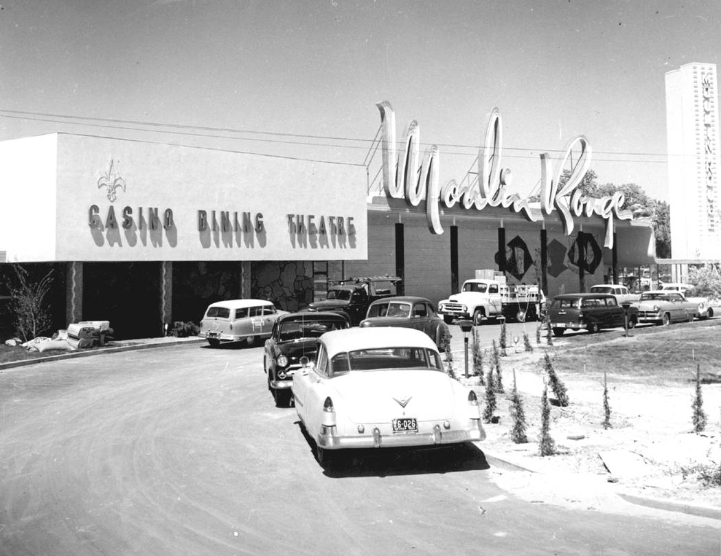 The Moulin Rouge hotel-casino is shown in 1955 in Las Vegas in this photo, (Courtesy Nevada Sta ...