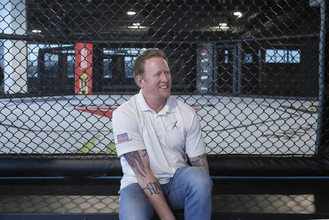 Former SEAL Team Six leader, Rob O'Neill at the UFC Performance Institute in Las Vegas on Monda ...